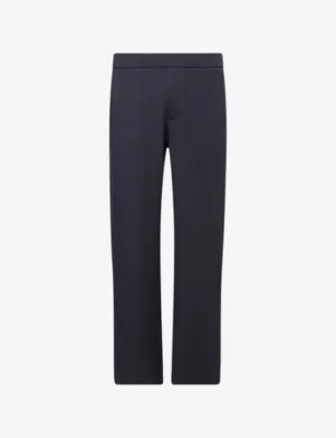 EMPORIO ARMANI Jacquard Relaxed-Fit Woven Track Bottoms