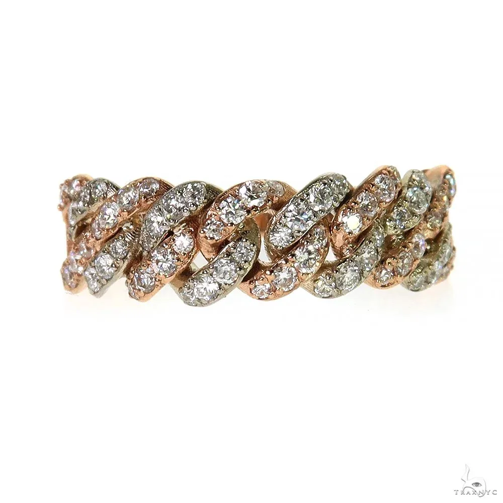 RINA - For Him FACTORY Two-Tone Miami Cuban Diamond Ring 70047 in Rose Gold / 4.5 – Ring