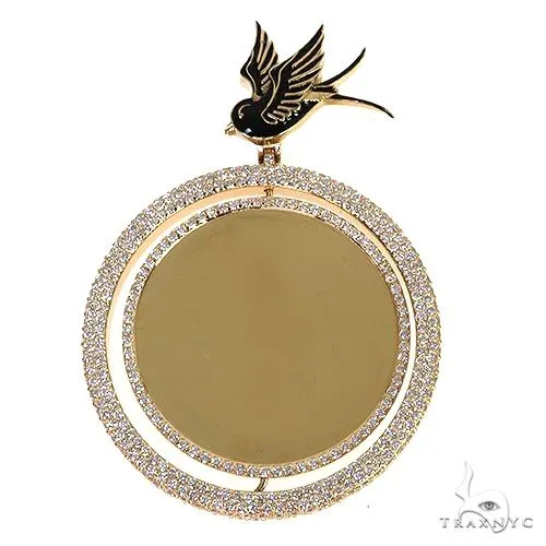 RINA - For Him CUSTOM Custom Made Spinning Diamond Photo Pendant 67861 in Rose Gold – Pendant
