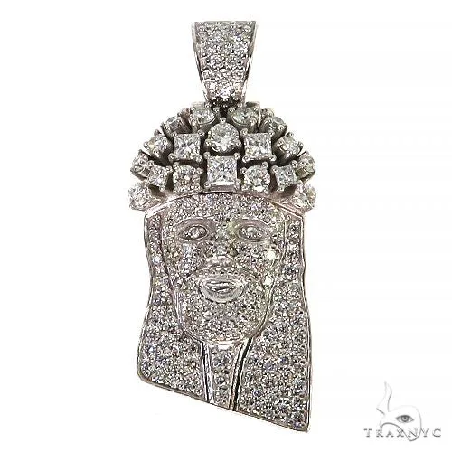 RINA - For Him DISCORD MAX Mini Jesus Head Diamonds on The Crown Pendant 67979 in Rose Gold – Pendant