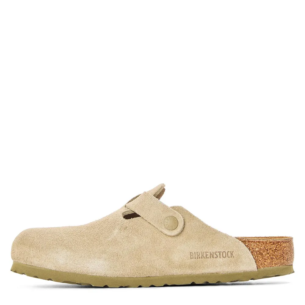 Birkenstock Men's Boston Leve Clogs in Faded Khaki, additional product view 2