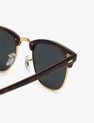RAY-BAN RB3016 49 Clubmaster Havana square sunglasses detail 3