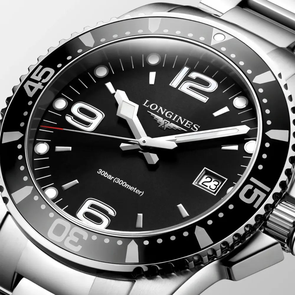 Longines HydroConquest 41mm Mens Watch Black in Black, additional product view 2