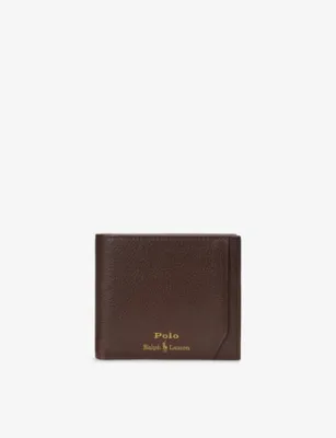 POLO RALPH LAUREN Logo-Embossed Leather Billfold Wallet