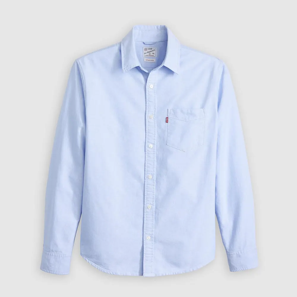 Levis Men's Sunset Pocket Cotton Long-Sleeve Oxford Shirt
