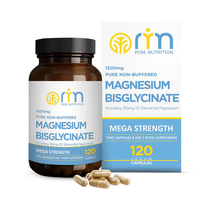 Rym Nutrition Magnesium Bisglycinate 1500mg 120Capsules