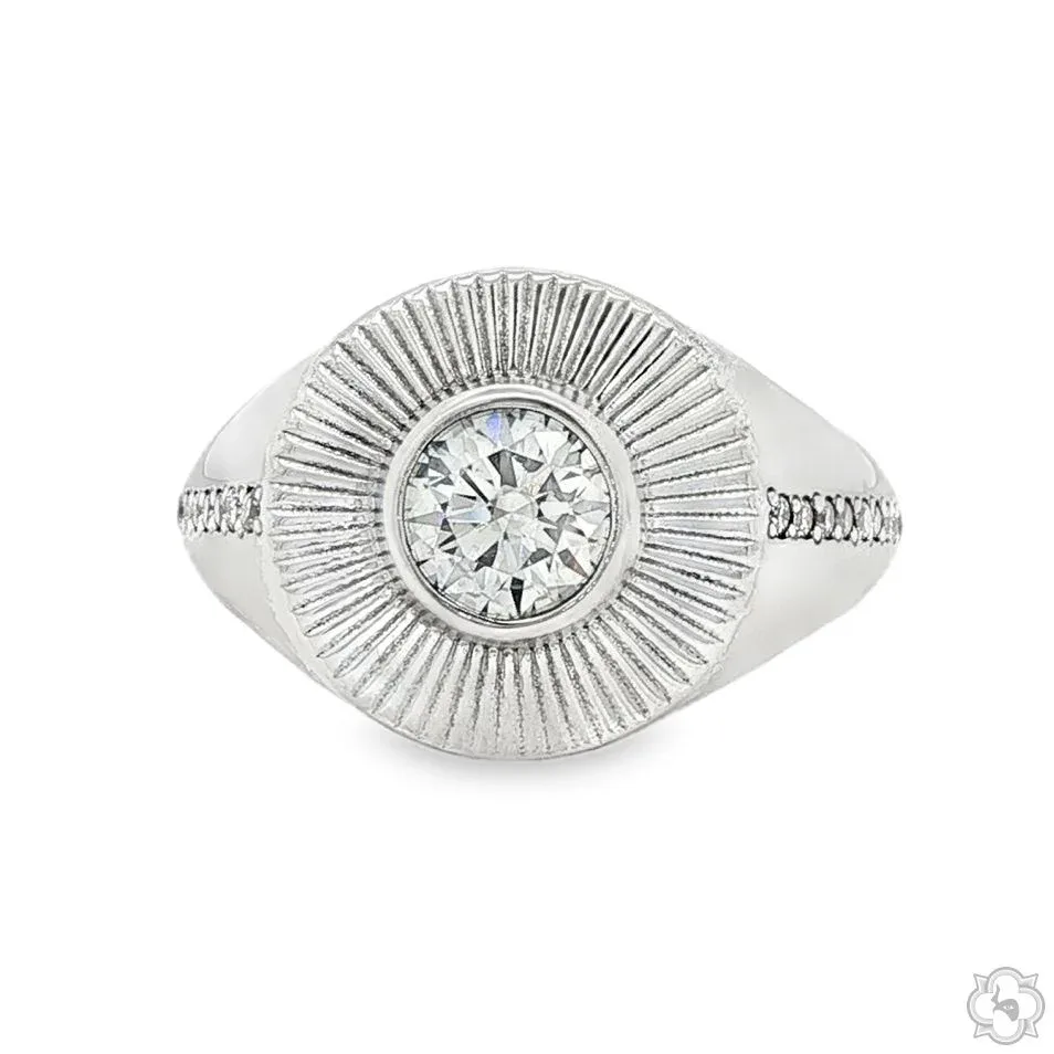 MARYAM - For Him SILVER Solar Diamond Ring 70891 in 8 – Ring
