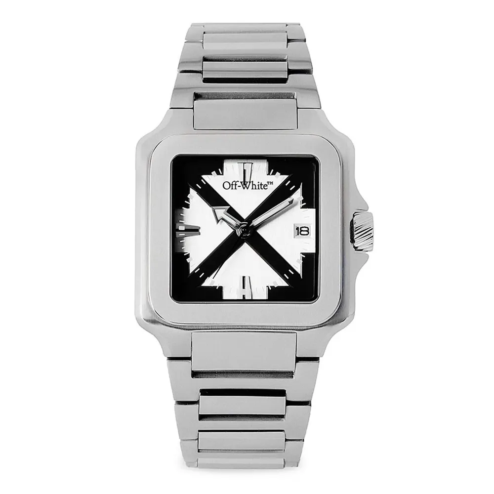 Off White Proto Layer Watch in Silver – Accessories