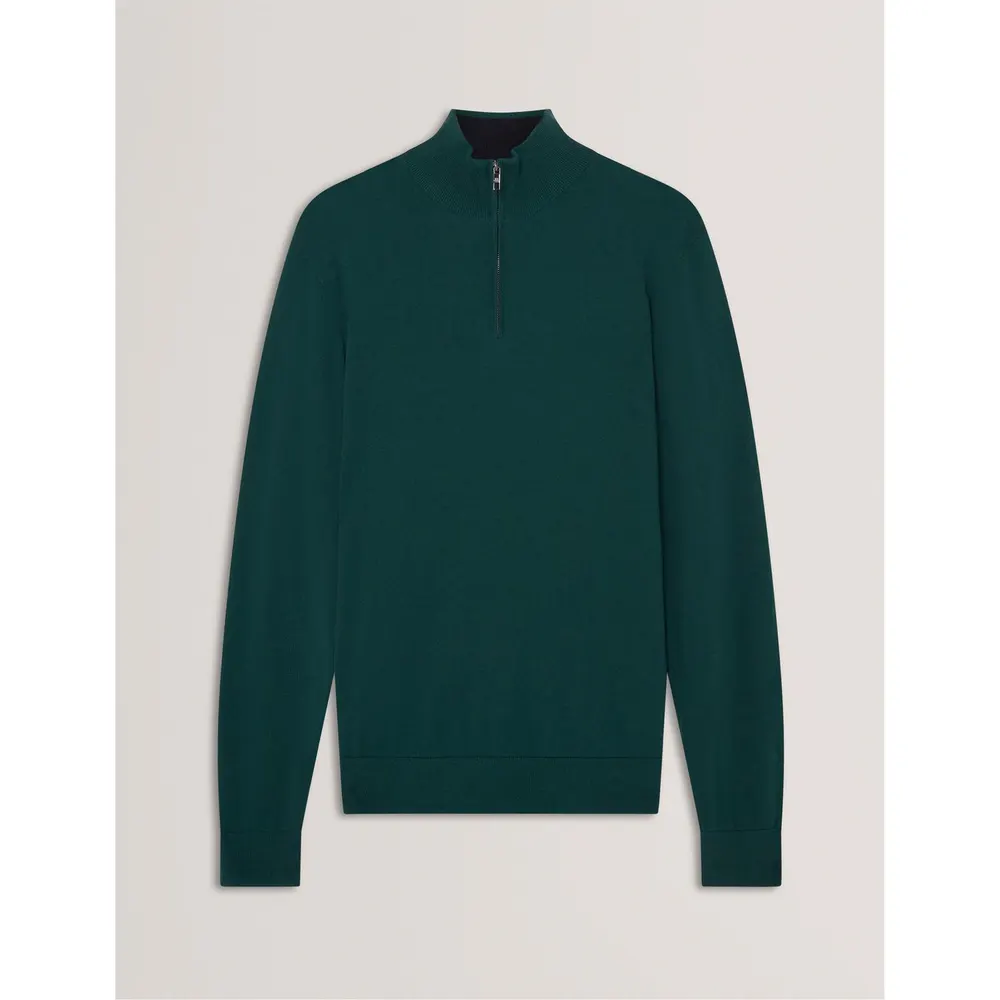 Ted Baker Men's Merino Half Zip Crew Neck Jumper