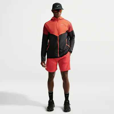 Nike Miler Men's Dri-FIT 18cm (approx.) Brief-Lined Running Shorts - Light Crimson/Bright Crimson