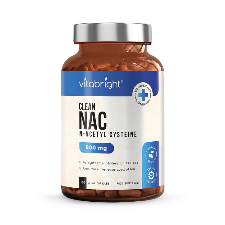 VitaBright NAC Supplement - 600mg per Capsule - 180 Capsules
