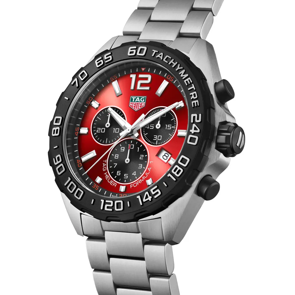 TAG Heuer Formula 1 Quartz Chronograph 200M 43mm Mens Watch Red detail 2