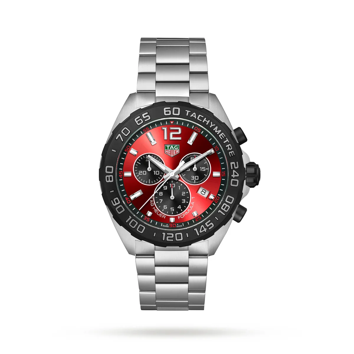 TAG Heuer Formula 1 Quartz Chronograph 200M 43mm Mens Watch Red