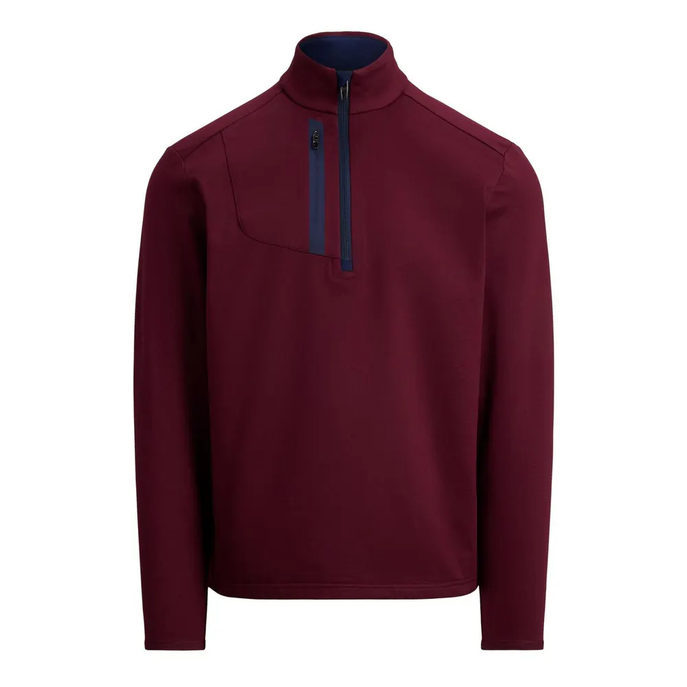 Polo Ralph Lauren Men's RLX Cotton Long Sleeve Half Zip Performance Golf Jacket