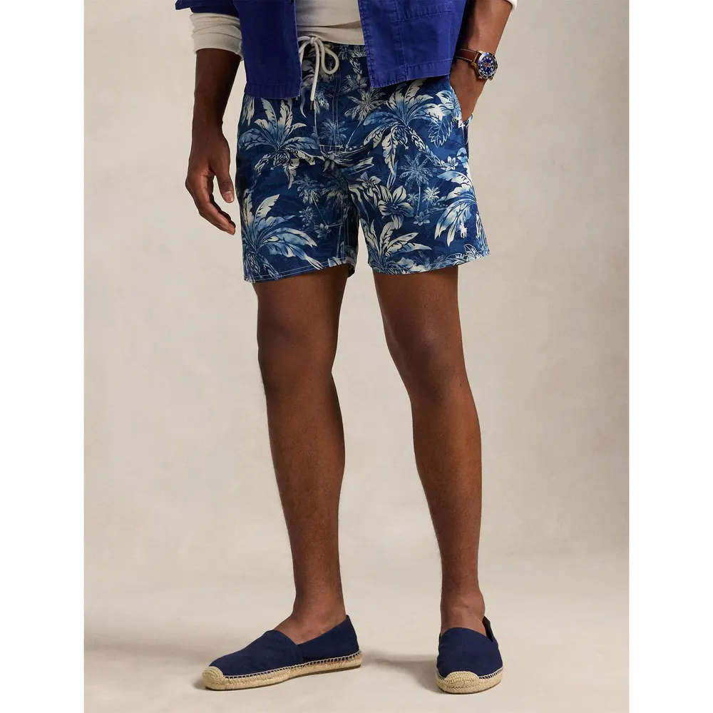 Polo Ralph Lauren Men's Palm Print Quick Dry Relaxed Fit Swim Shorts detail 2