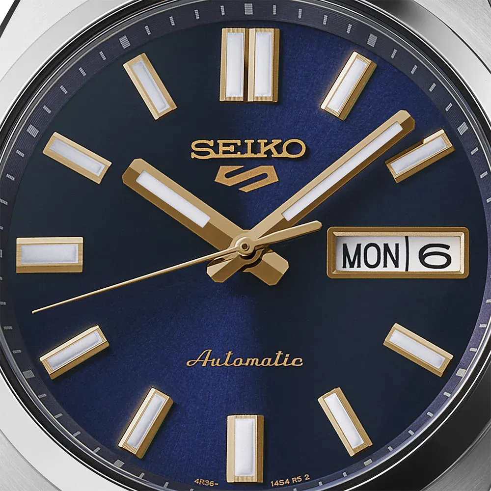 Seiko 5 Sports 5 Sports SNXS Vintage Gold Collection 37.5mm Mens Watch Blazer Blue in Blue, additional product view 2
