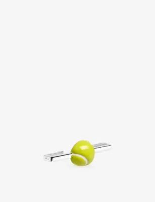 POUBEL Tennis Ball Whoop Sterling-Silver and Enamel Charm detail 3