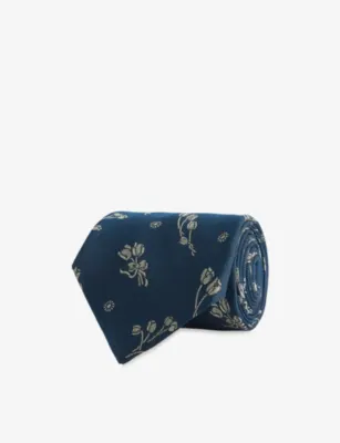 PAUL SMITH Tulips Silk Tie