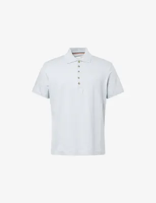 PAUL SMITH Short-Sleeve Linen Polo Shirt