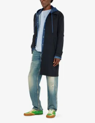 DIESEL Mid-Length Crinkle Woven Jacket detail 2