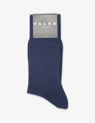 FALKE Tiago ribbed-cuff stretch-cotton blend ankle socks - 7.5-8