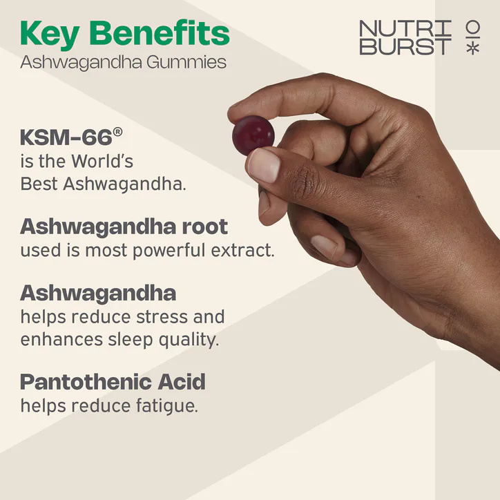 Nutriburst Ashwagandha Ksm-66 60 Gummies detail 2