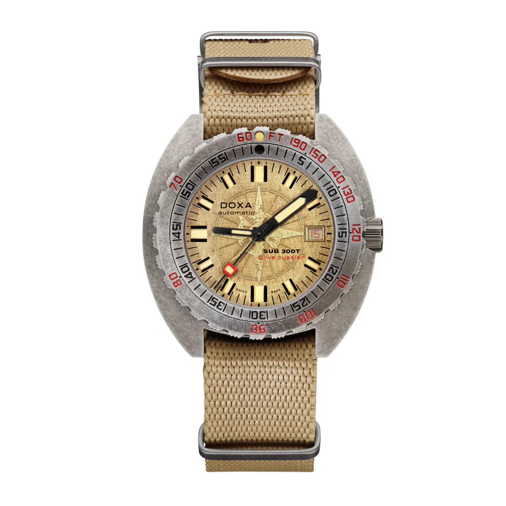DOXA SUB 300T Clive Cussler 42.5mm X 44.5mm Mens Watch in Beige, additional product view 2