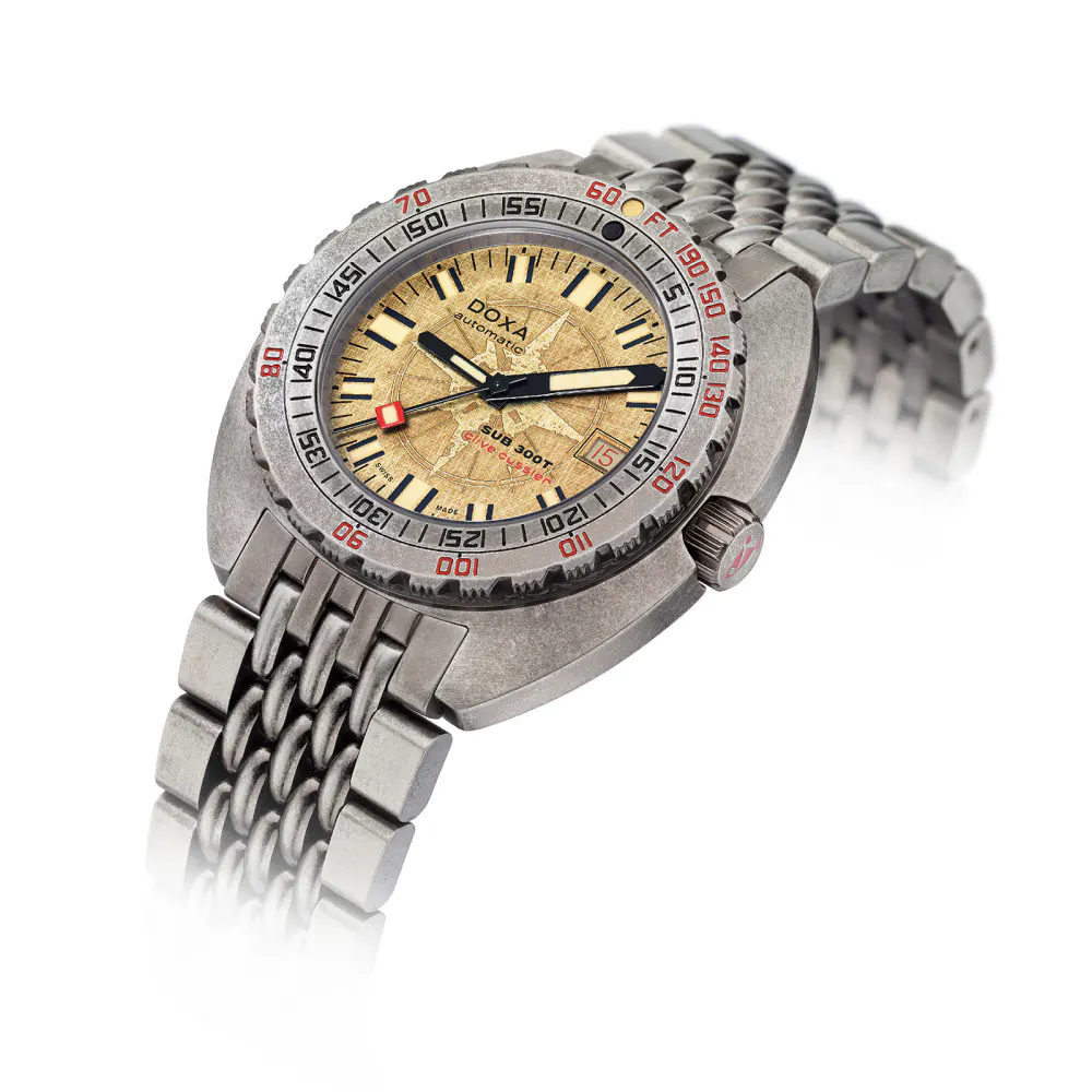 DOXA SUB 300T Clive Cussler 42.5mm X 44.5mm Mens Watch in Beige, additional product view 3