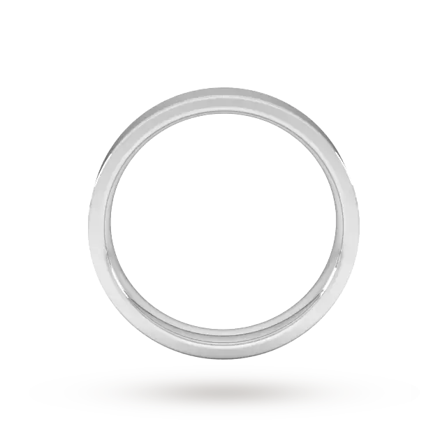 For Him 4mm Flat Court Heavy Wedding Ring In 18 Carat Yellow Gold, additional product view 3