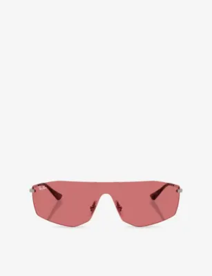 RAY-BAN RB3781 Irregular-Frame Metal Sunglasses