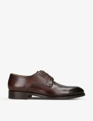 MAGNANNI Flex leather Derby shoes - Brown - EUR 41 / 7 UK MEN in Brown – Mens | Smart shoes | Derby shoes