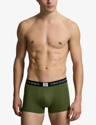 POLO RALPH LAUREN Classic Pack of Three Cotton-Blend Trunks detail 2