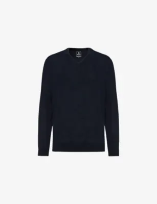 BOGGI MILANO V-neck Merino Wool Jumper