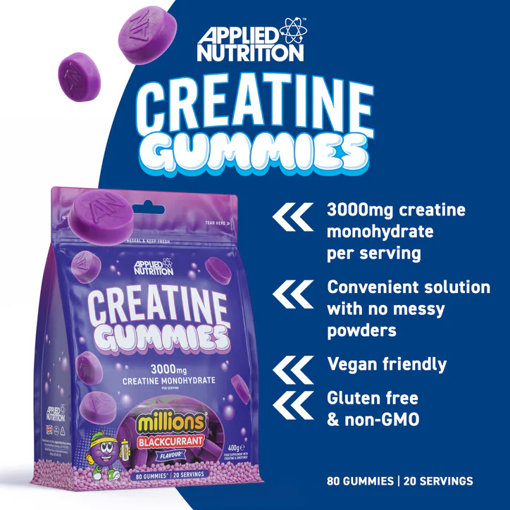 Applied Nutrition Creatine Gummies Millions¬Æ Blackcurrant 400g, additional product view 3