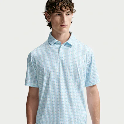 Nike Velocity Men's Dri-FIT Printed Golf Polo - White/White/White