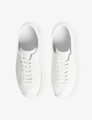 SANDRO Running Leather Trainers - EUR 45 / 11 UK MEN in WHITE, additional product view 2
