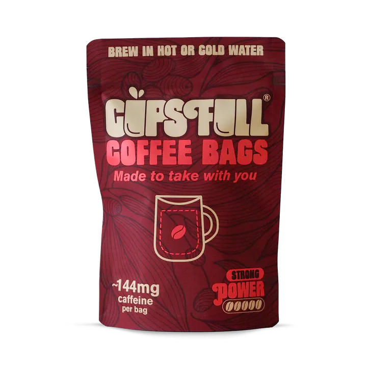 Cups Full Coffee Bags Antioxidant rich speciality coffee bags, Power - strong