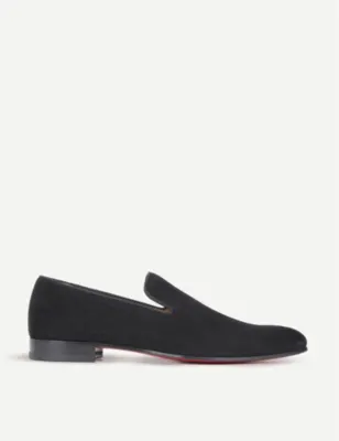CHRISTIAN LOUBOUTIN Dandelion suede loafers - EUR 41.5 / 7.5 UK MEN in BLACK – Mens | Loafers
