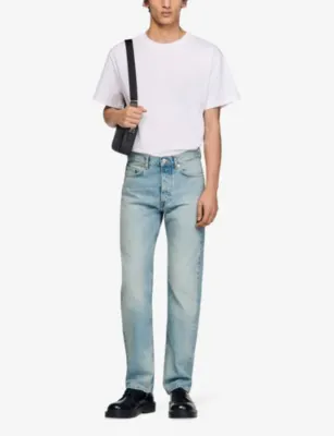 SANDRO Regular-fit mid-rise denim jeans detail 2