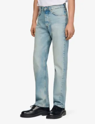 SANDRO Regular-fit mid-rise denim jeans detail 3
