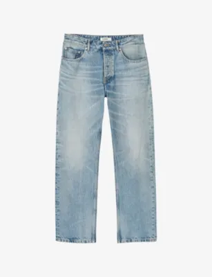 SANDRO Regular-fit mid-rise denim jeans