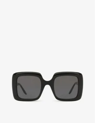 GUCCI GG0896S square-frame glass and acetate sunglasses
