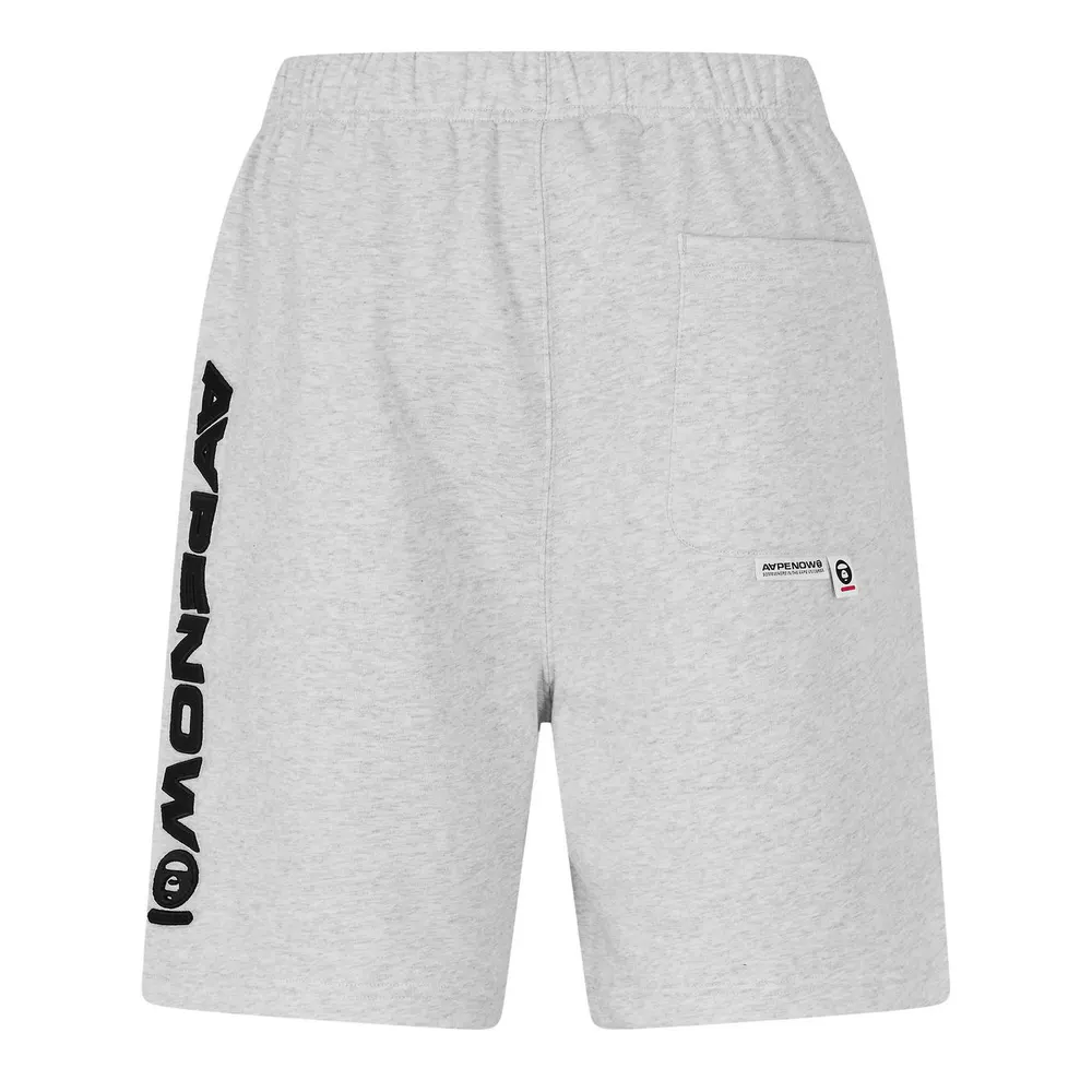 AAPE Men's Relaxed Fit Fleece Jogger Shorts detail 2