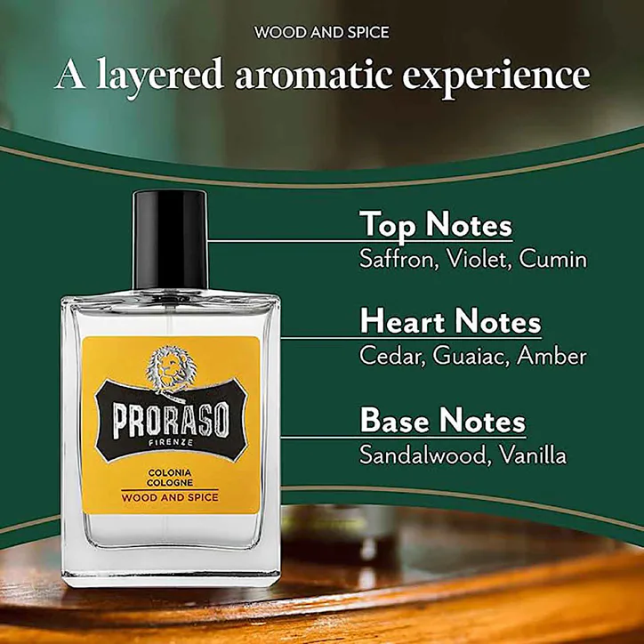 Proraso Cologne Wood & Spice 100ml, additional product view 2