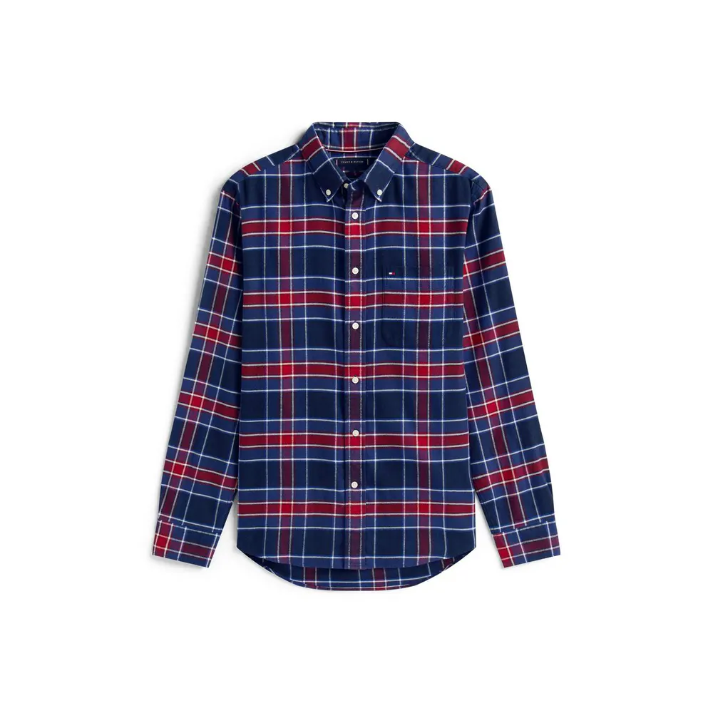 Tommy Hilfiger Men's Tartan Check Long Sleeve Shirt