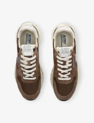 AUTRY Reelwind Suede Trainers - EUR 44 / 10 UK MEN in DARK BROWN, additional product view 2