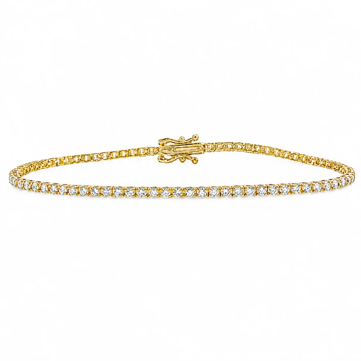 AHMED - MOON JEWELRY 3 Pt Natural Diamond Tennis Bracelet 71703