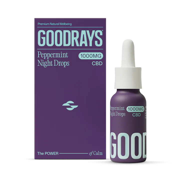 Goodrays 1000mg CBD Oil - Night Drops – Vitamins & Supplements > CBD Vitamins & Supplements > CBD Oil