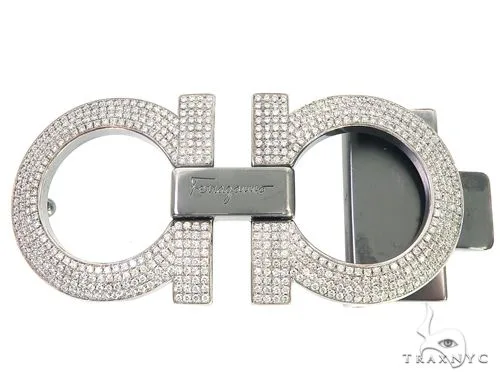 RINA - For Him FACTORY Diamond Ferragamo Belt Buckle 65041 in Rose Gold – Belt Buckle