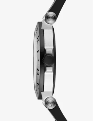 BVLGARI Aluminium titanium automatic watch in RUBBER, additional product view 3